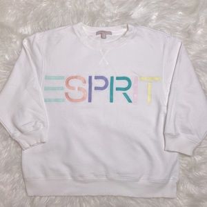 VINTAGE 90s ESPRIT Pullover Embroidered Sweatshirt